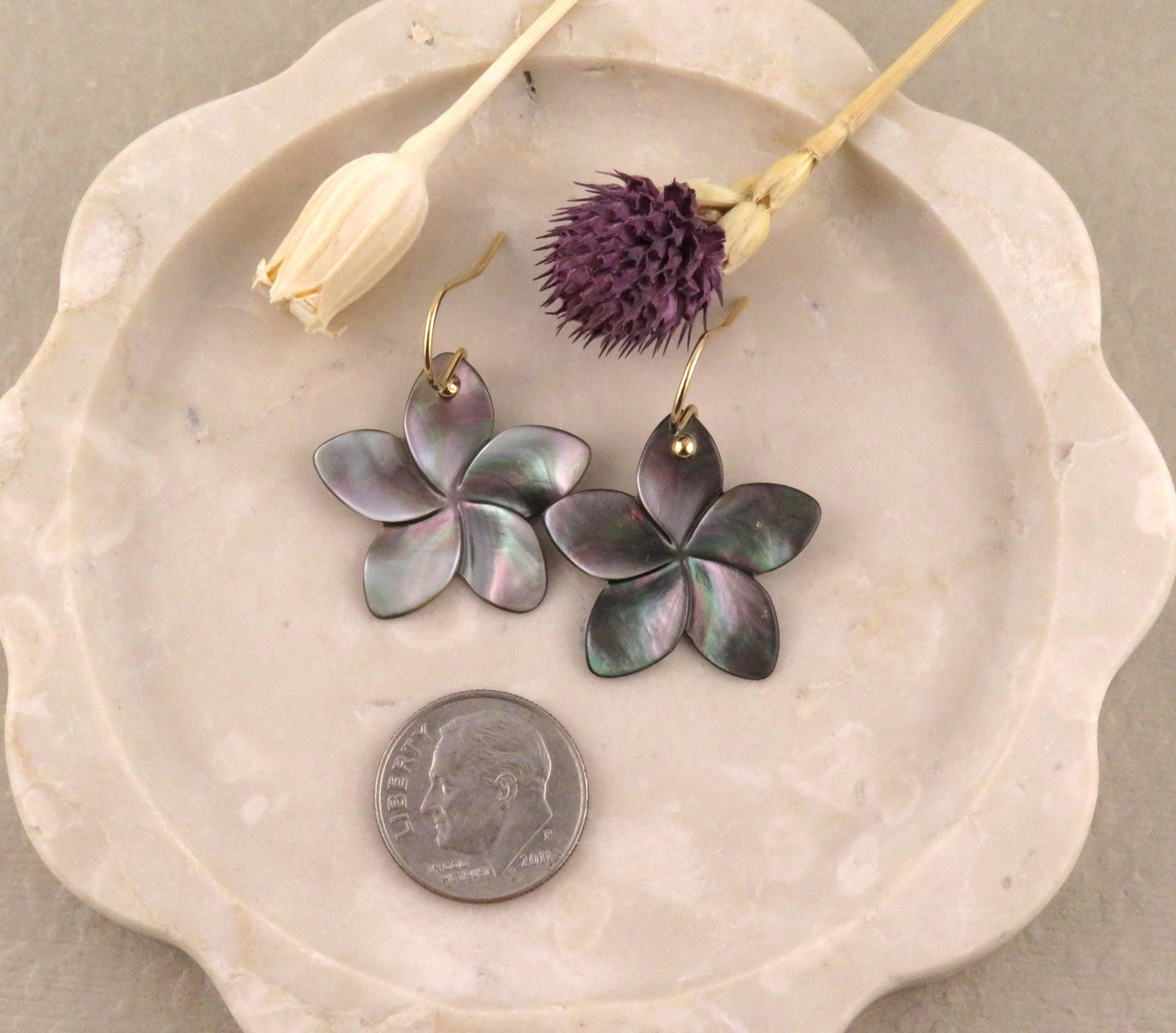 Abalone Earrings | Pearl Flower Earrings | Pearl Nature Earrings | Abalone Pearl Plumeria Earrings | Carved Mother Pearl Earrings | Flowers