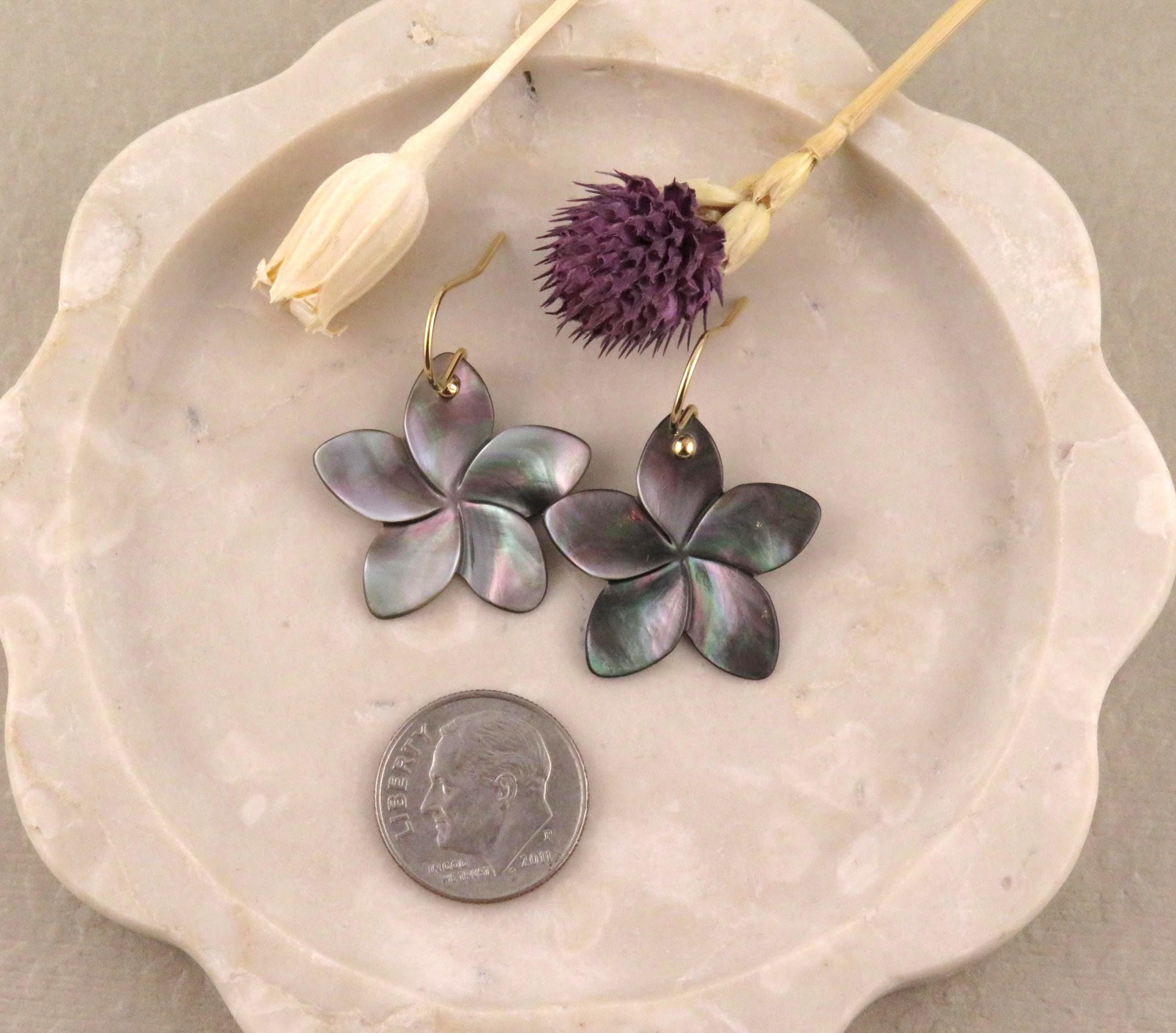Abalone Earrings | Pearl Flower Earrings | Pearl Nature Earrings | Abalone Pearl Plumeria Earrings | Carved Mother Pearl Earrings | Flowers