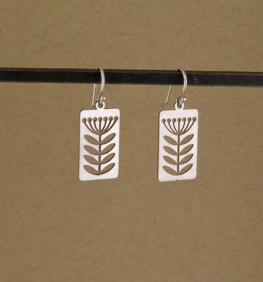 Silver Flower Earrings | Lightweight Flower Earrings | Silver Floral Earrings | Laser Cut Flower Earrings | Cut Out Flower | Spring Earrings