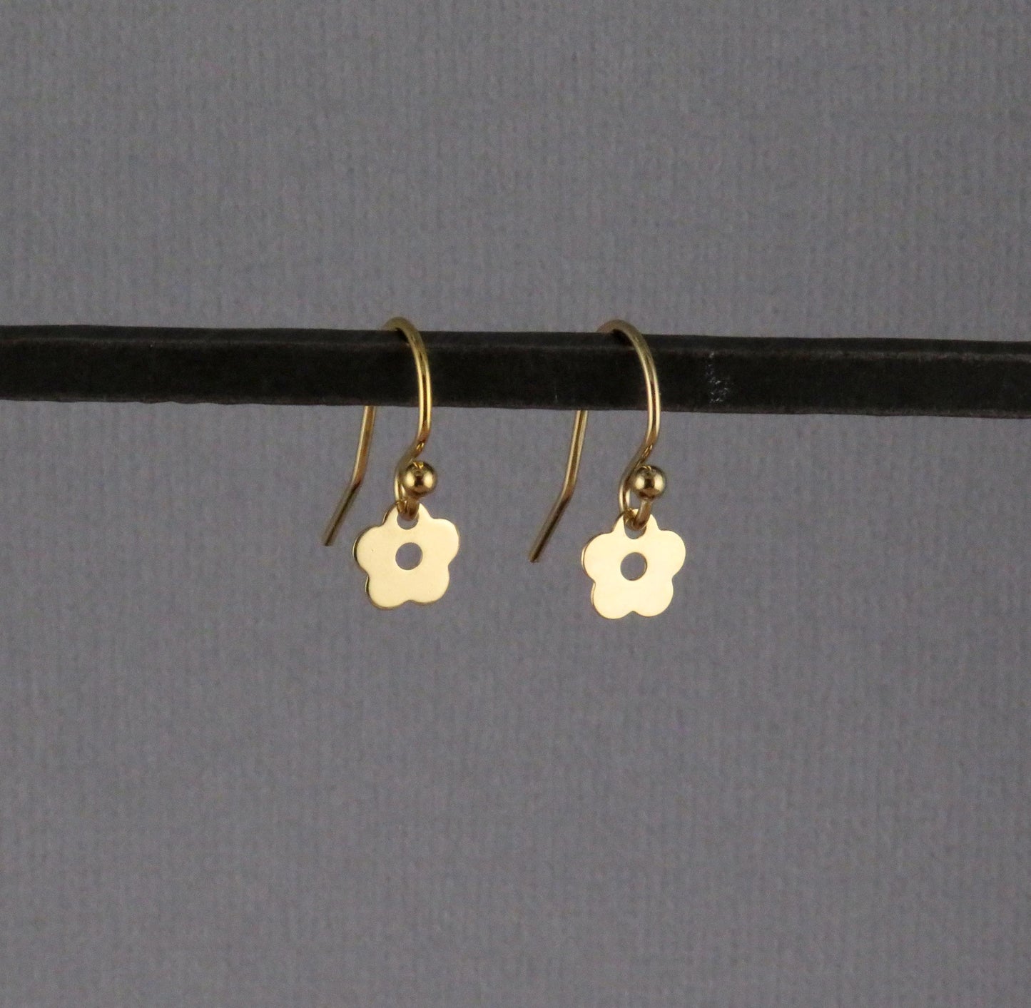 Tiny Gold Flower Earrings | Gold Delicate Earrings | Lightweight Flower Earrings | Gold Filled Flower Earrings | Small Gold Flower Earrings