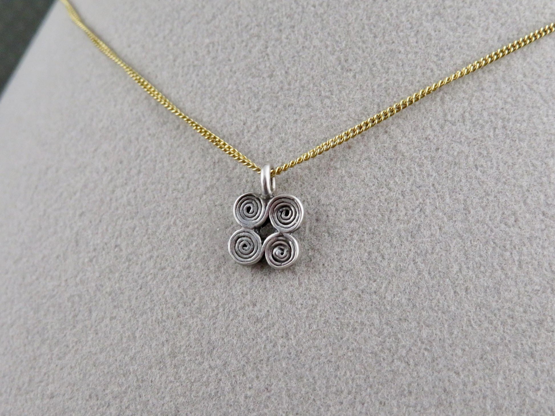 Four Spirals Necklace - Sterling