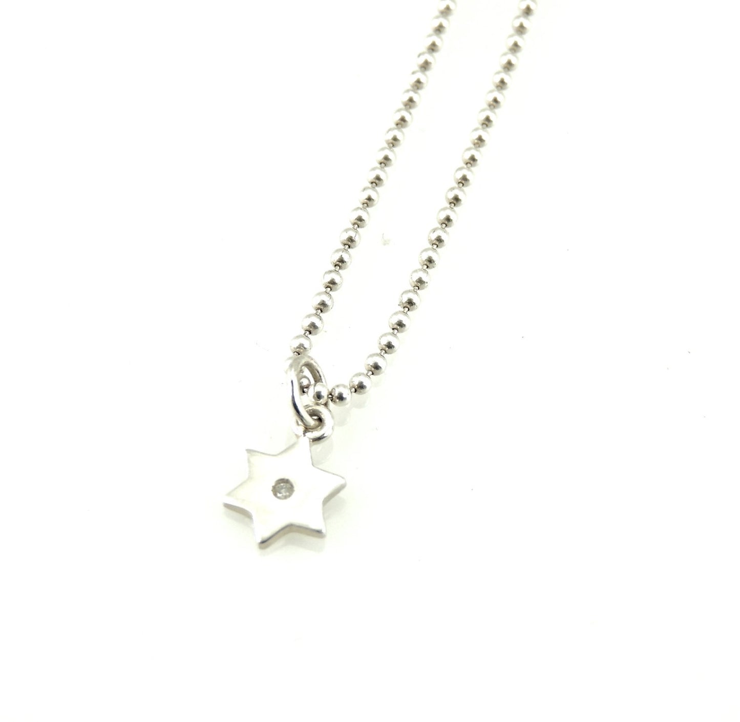 Jewish Star Necklace, Judaic Necklace, Bat Mitzvah Gift, Magen David Necklace, Star David Necklace, Spiritual Gift, Diamond Star Necklace