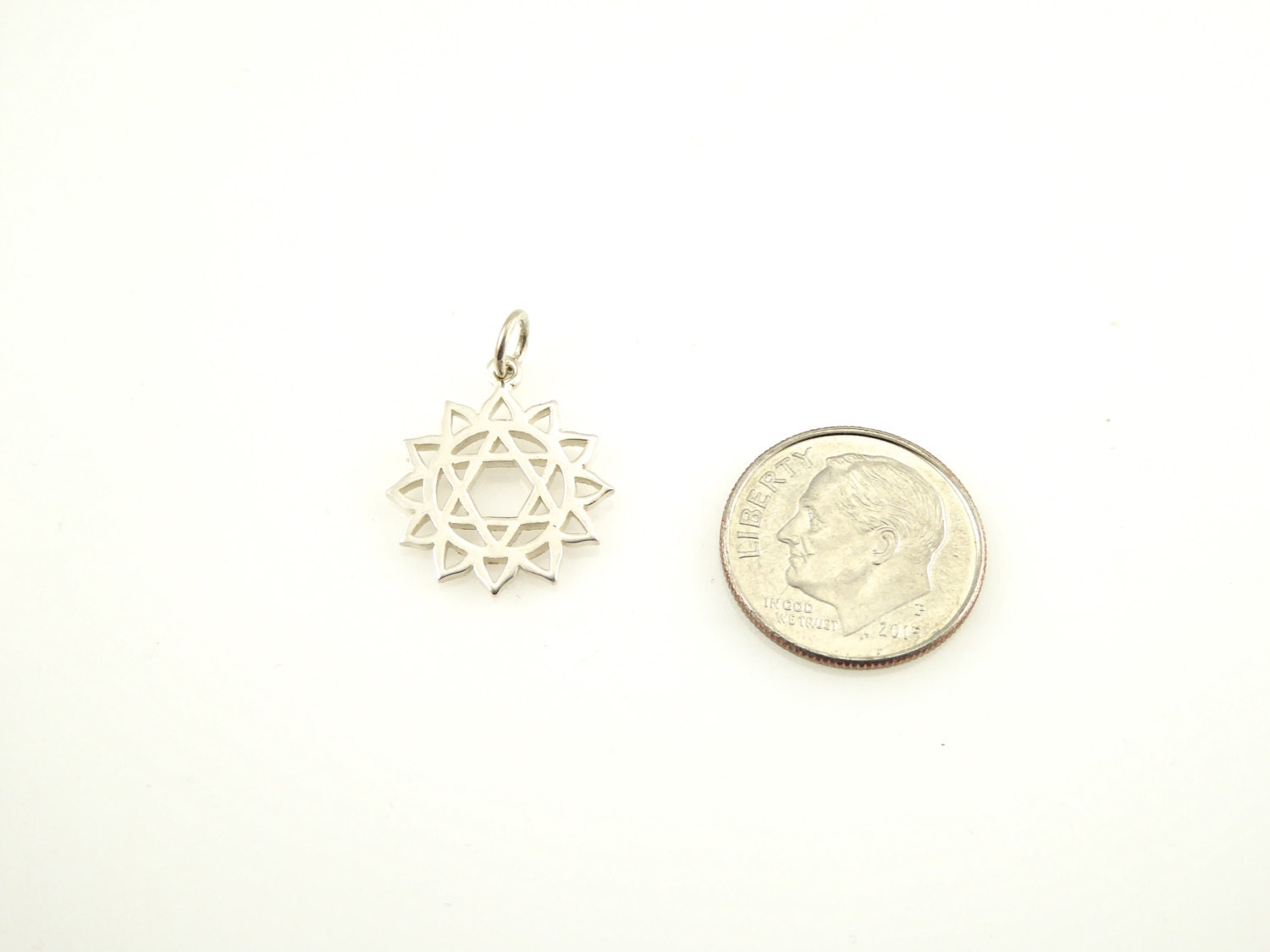 Jewish Star Necklace, Heart Chakra Necklace, Star of David Sun Necklace, Spiritual Necklace, Bat Mitzvah Gift, Judaic Necklace, Magen David