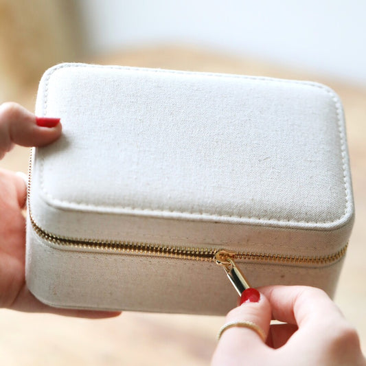Linen Rectangle Jewelry Box