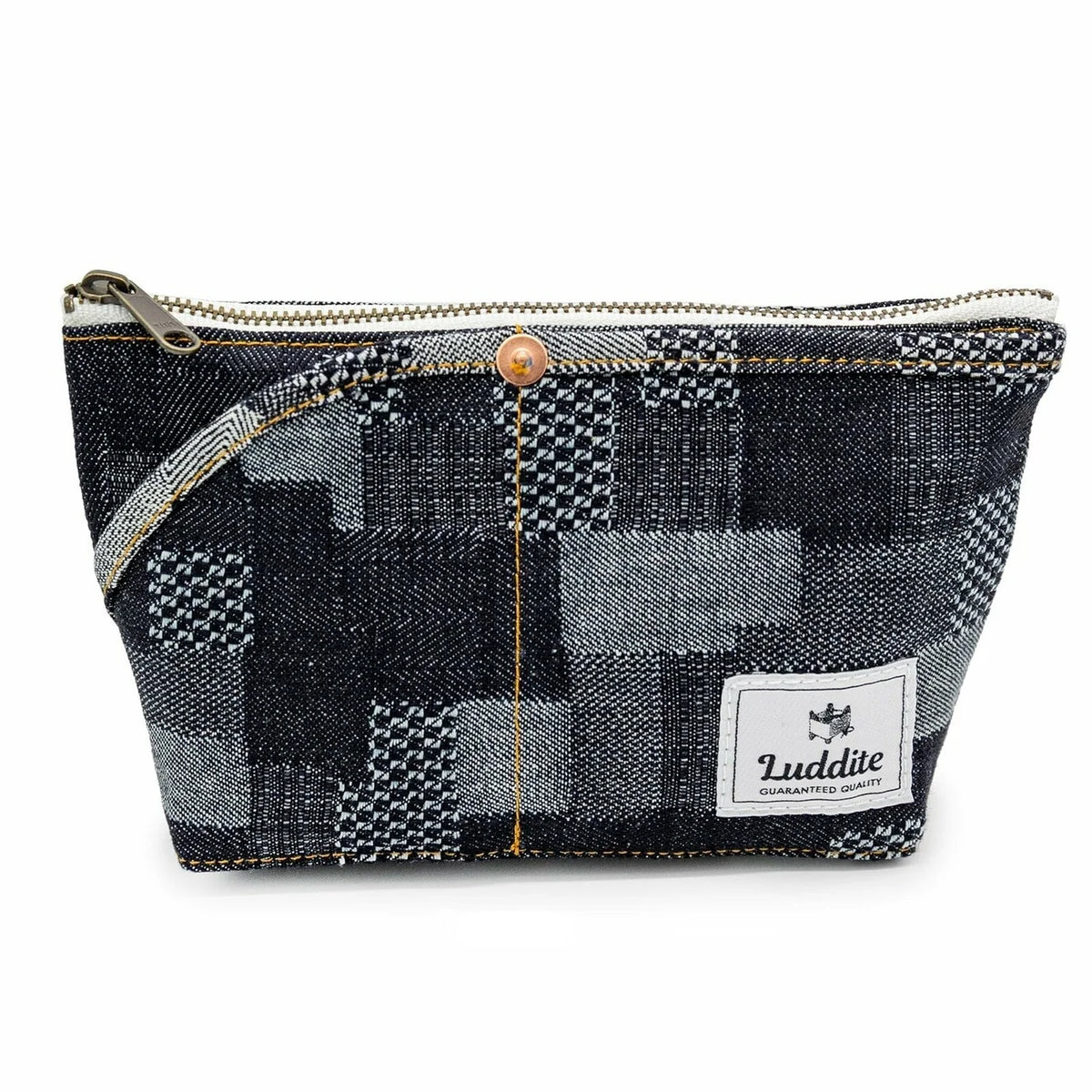 Denim Pouch with Pockets - Made in Japan - Luddite