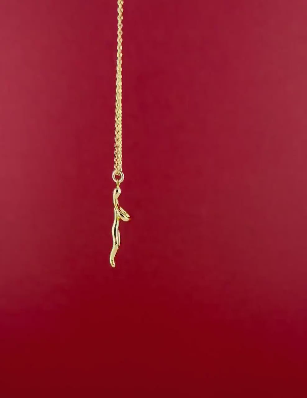 Two Lovers Necklace | Gold Silver Love Necklace | Mixed Metal Lovers Necklace | Two Tone Lovers Pendant | Couple Necklace | In Love Necklace