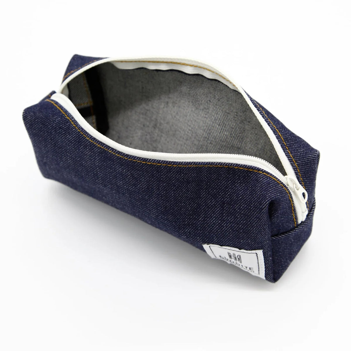 Denim Boxy Pencil Case - Made in Japan - Luddite