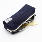 Denim Boxy Pencil Case - Made in Japan - Luddite